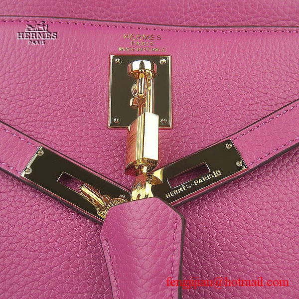 Hermes Kelly 32cm Togo Leather Bag Peachblow 6108 Gold Hardware